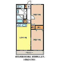 間取図画像 2LDK