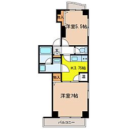 メゾン光和 2Kの間取図画像