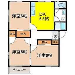 グランヒルズ中越S 3DKの間取図画像