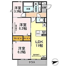 グランスクエア III番館 3LDKの間取図画像