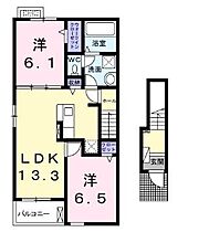 ソレアードI  ｜ 長野県上伊那郡箕輪町大字中箕輪8165-5（賃貸アパート2LDK・2階・59.55㎡） その2