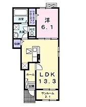 ソレアードII  ｜ 長野県上伊那郡箕輪町大字中箕輪8165-3（賃貸アパート1LDK・1階・50.01㎡） その2