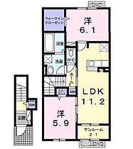 セリシール・ヴィラージュB  ｜ 長野県上伊那郡南箕輪村5097-2（賃貸アパート2LDK・2階・62.51㎡） その2