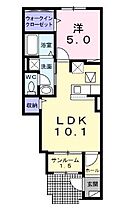 グランライトB  ｜ 長野県伊那市境1603-2（賃貸アパート1LDK・1階・41.15㎡） その2