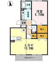 ロイヤルガーデン中島 202 ｜ 長野県伊那市境1381-1（賃貸アパート1LDK・2階・50.39㎡） その2