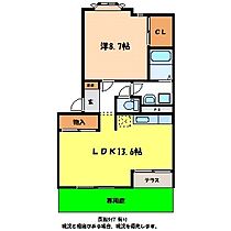 ルミナス  ｜ 長野県伊那市境8531（賃貸アパート1LDK・1階・52.99㎡） その2