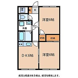 ジョイハウスノムラ 2DKの間取図画像