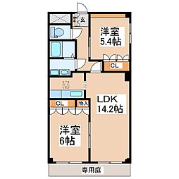 間取図画像 2LDK