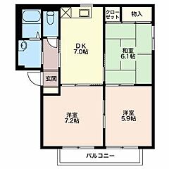 物件の間取り