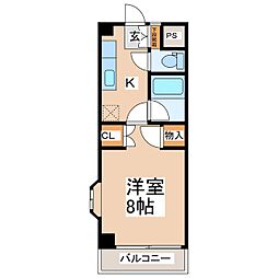 コーポ・小さな森 1Kの間取図画像