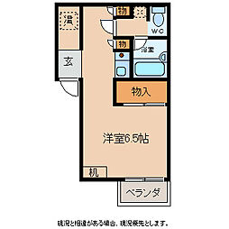 サンステージ駅前館 ワンルームの間取図画像