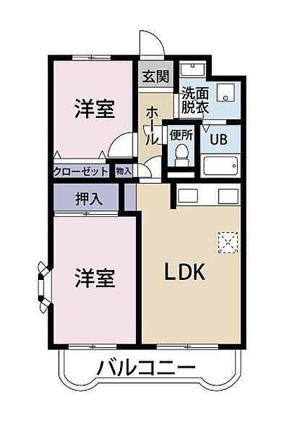 Ｋ－II 407｜静岡県富士市蓼原(賃貸マンション2LDK・4階・50.89㎡)の写真 その2