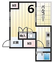 サントロペ（Bタイプ） 304 ｜ 兵庫県神戸市西区枝吉1丁目（賃貸マンション1K・3階・18.60㎡） その2