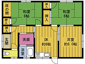 皆春首藤貸家II  ｜ 大分県大分市大字皆春（賃貸一戸建3DK・1階・57.96㎡） その2