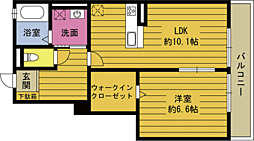 カーサ・ドマーニ3 1LDKの間取図画像