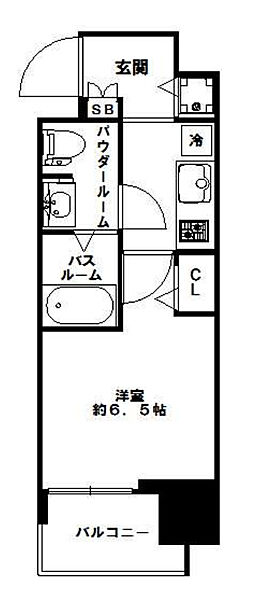 大阪府大阪市西区北堀江4丁目(賃貸マンション1K・2階・23.30㎡)の写真 その2