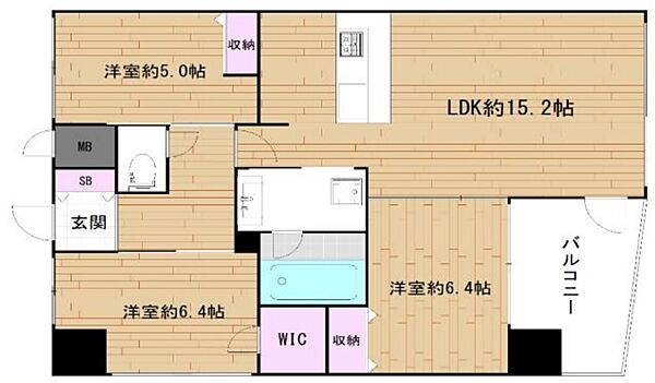 エステムプラザ梅田 ｜大阪府大阪市北区曾根崎1丁目(賃貸マンション3LDK・5階・67.41㎡)の写真 その2