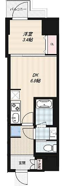 大阪府大阪市西区京町堀2丁目(賃貸マンション1DK・8階・29.80㎡)の写真 その2