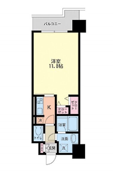 大阪府大阪市中央区島町1丁目(賃貸マンション1K・6階・34.47㎡)の写真 その2