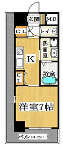 大阪府大阪市中央区島之内2丁目(賃貸マンション1K・3階・29.05㎡)の写真 その2