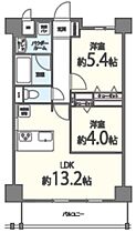 大阪府大阪市中央区玉造2丁目5-13（賃貸マンション2LDK・7階・51.10㎡） その2