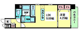 大阪府大阪市西区江戸堀3丁目（賃貸マンション1LDK・3階・34.78㎡） その2