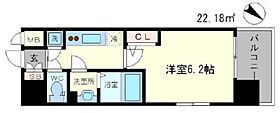 大阪府大阪市西区江戸堀3丁目2-21（賃貸マンション1K・6階・22.18㎡） その2