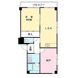 マンションG・L・A・D 2LDKの間取図画像