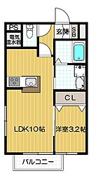 エーデ田辺 2階