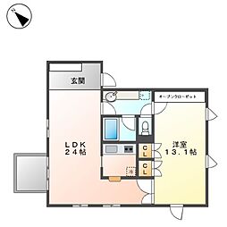 間取図画像 1LDK