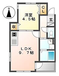 間取図画像 1LDK