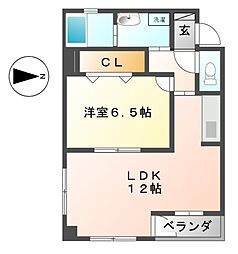 間取図画像 1LDK