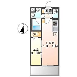 アイナ ルアナ ウル 1LDKの間取図画像