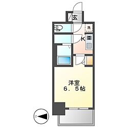 メイクス今池PRIME 1Kの間取図画像