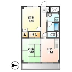 間取図画像 2DK