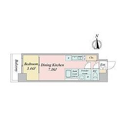 ArtizA金山（アルティザカナヤマ） 6階1DKの間取り