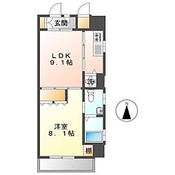 間取図画像 1LDK