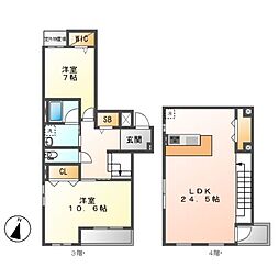 間取図画像 2LDK