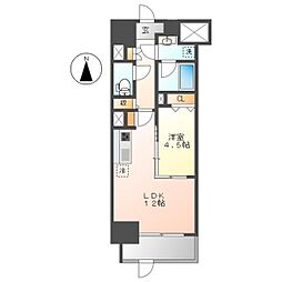 アロームドゥジョア 1LDKの間取図画像