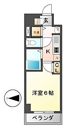 プレサンス鶴舞グリーンパーク 1Kの間取図画像