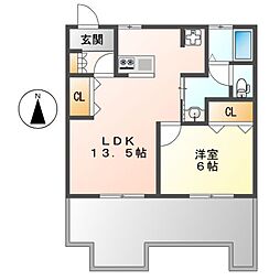 遠藤ビル 2DKの間取図画像
