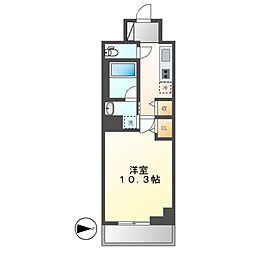 アーバンパーク日吉 1Kの間取図画像