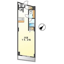 NBM則武 ワンルームの間取図画像
