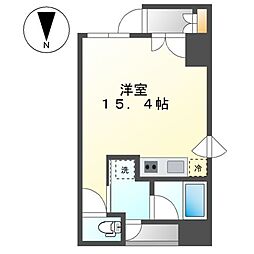 仮)名駅2丁目物件 ワンルームの間取図画像