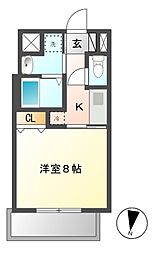 サン・錦本町ビル 1Kの間取図画像