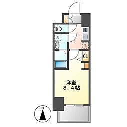 S-RESIDENCE尾頭橋beaute 1Kの間取図画像