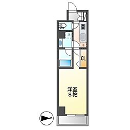 ブランシエスタ金山 1Kの間取図画像