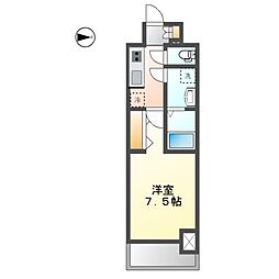S-RESIDENCE庄内通駅前curere(クラーレ) 1Kの間取図画像