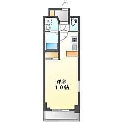 プレディアスタイル白川公園 ワンルームの間取図画像