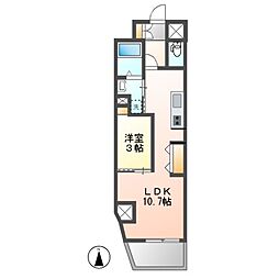 フェリス浄心 1LDKの間取図画像